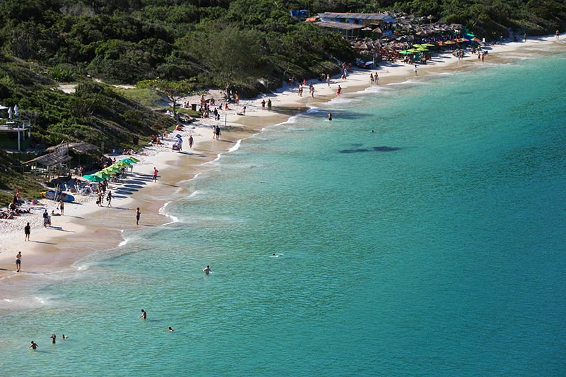 Praia em Arraial do Cabo no Rio de Janeiro