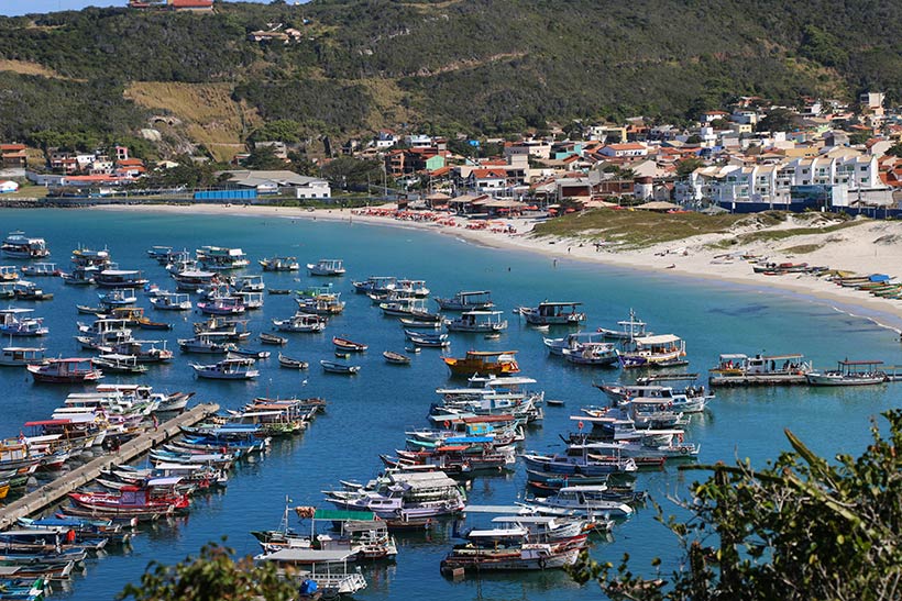 Praia dos Anjos vista da trilha para a Praia do Forno